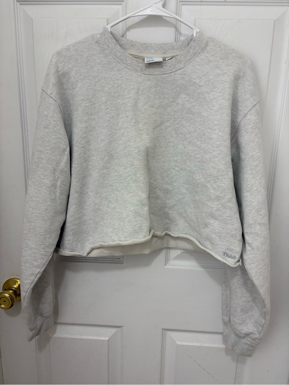 Aritzia TNA cropped Cozy Fleece sweatshirt